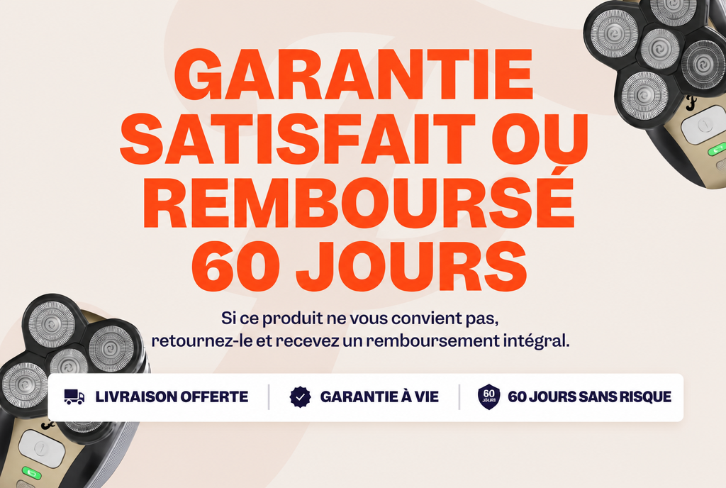 Garantie satisfait ou remboursé 60 jours