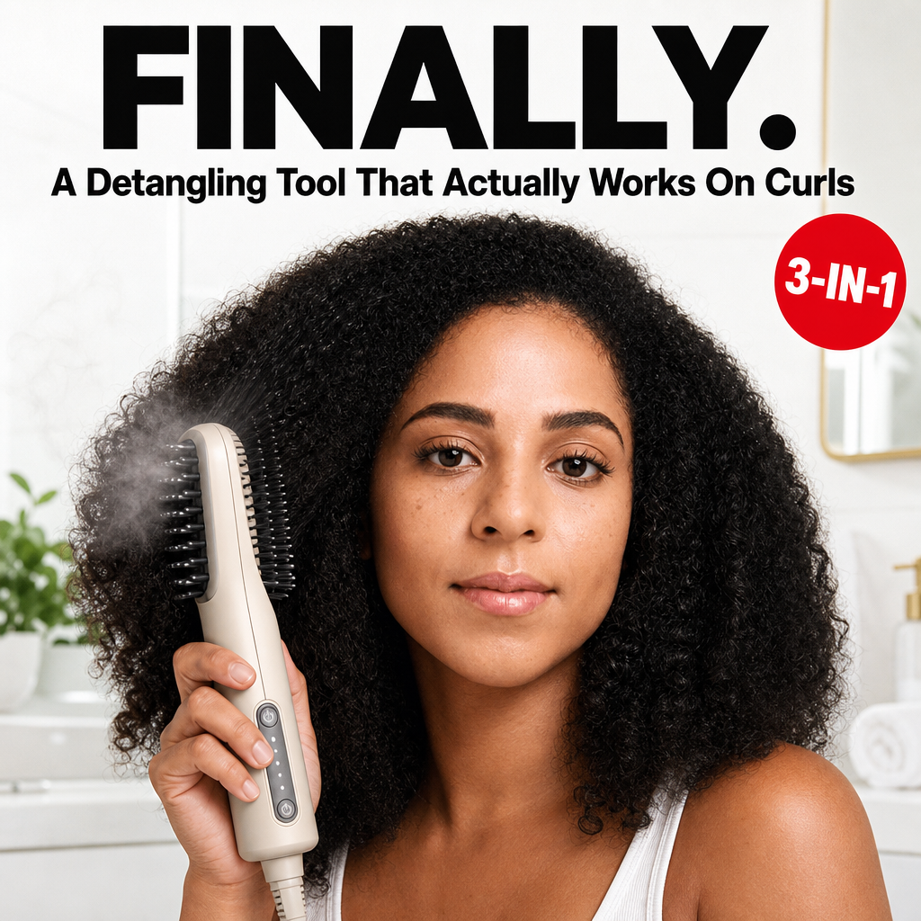 Revive by Vorenelle - a 3-in-1 detangling tool that works on curls