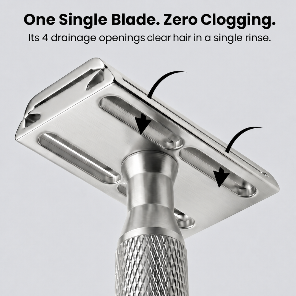 One single blade zero clogging