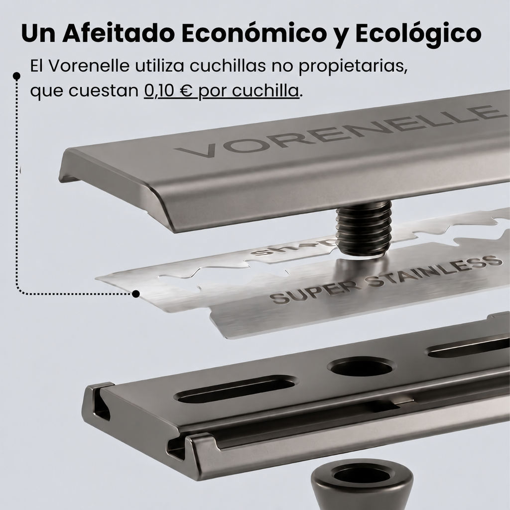 Afeitado economico y ecologico negro