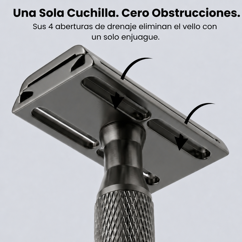 Una sola cuchilla cero obstrucciones negro